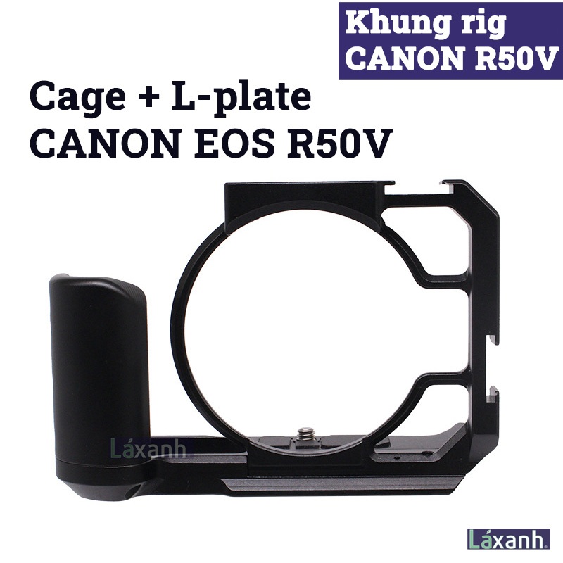 Canon R50V | Khung bảo vệ rig cage + L-plate cho Canon eos r50v rigcage lplate grip handcase case
