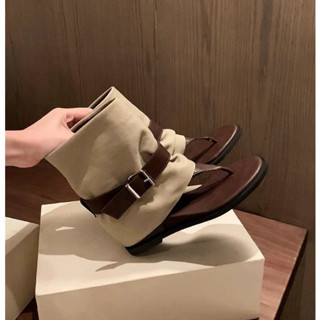 Bốt nữ gót vuông da xịn dọc giữa khoá sau Cao Cấp, giày boots nữ cổ lửng da mềm thời trang