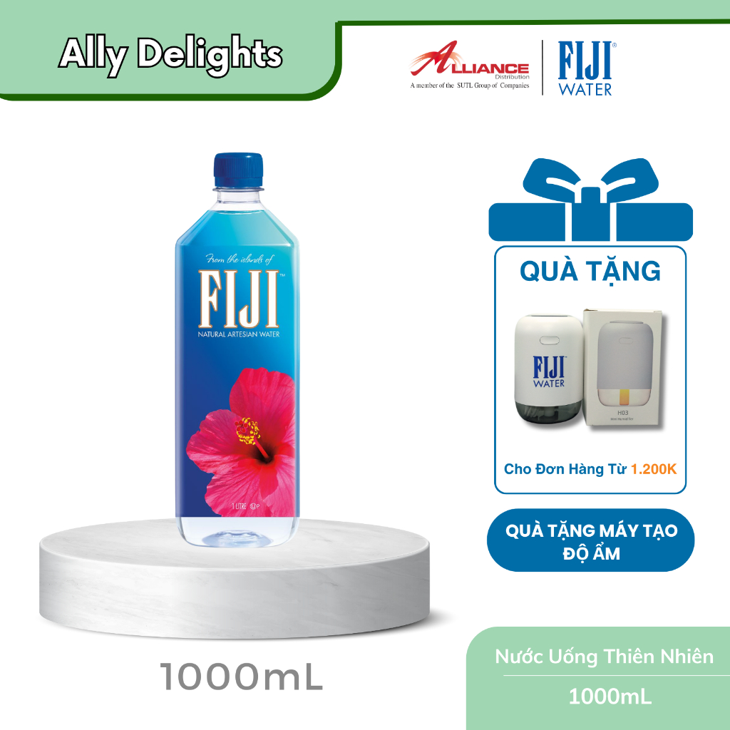 [Earth's Finest Water] Nước khoáng nhập khẩu Fiji 1L thương hiệu cao cấp số 1 tại Mỹ