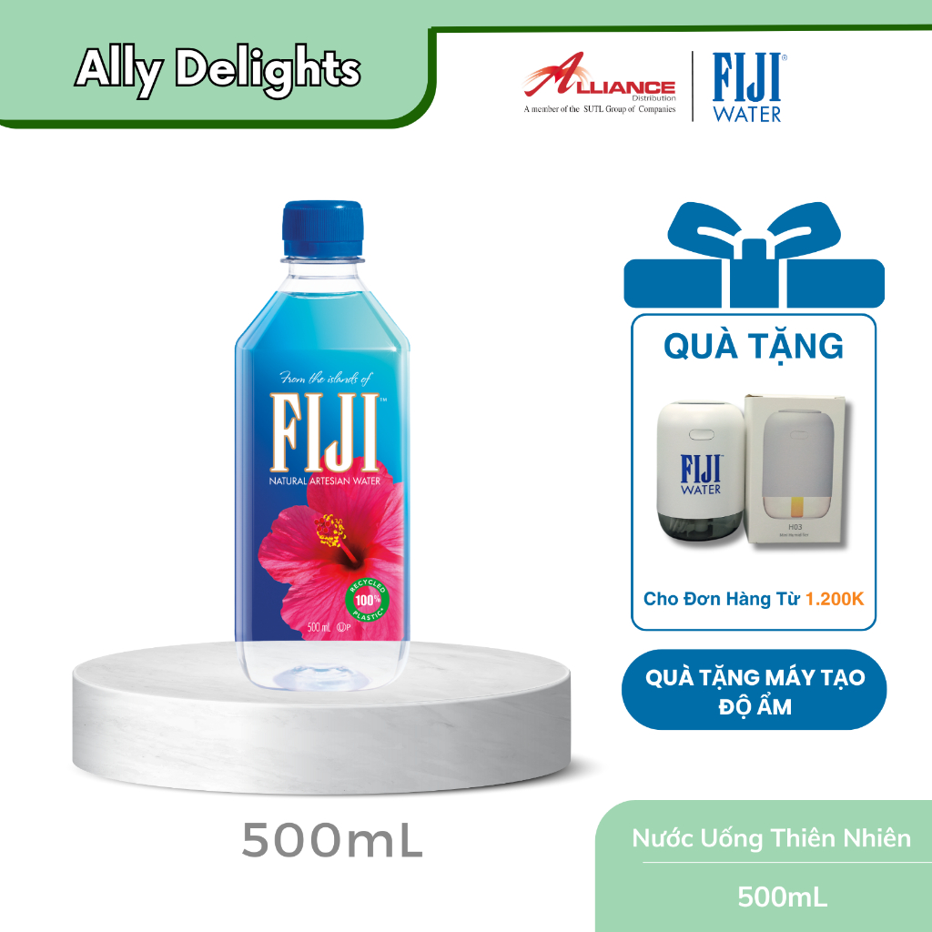 [Earth's Finest Water] Nước khoáng nhập khẩu Fiji 500ml thương hiệu cao cấp số 1 tại Mỹ