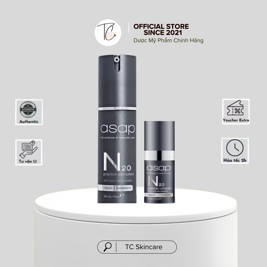 [Công Ty] Tinh chất chống lão hóa thu nhỏ lỗ chân lông ASAP N20 Peptide Complex