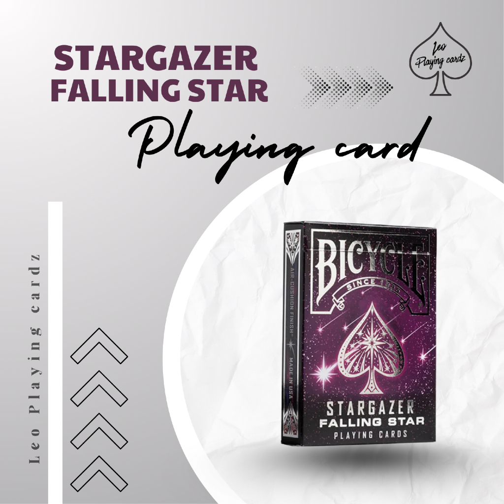 Bộ bài tây, ảo thuật, sưu tầm, cardistry BICYCLE STARGAZER FALLING STAR playing card