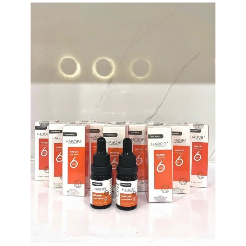 Serum Mụn 6Day Habobi Ngăn Ngừa Mụn Ẩn, Mụn Đầu Đen Dưỡng Trắng Da - Hỗ Trợ Giảm Thâm 10ML