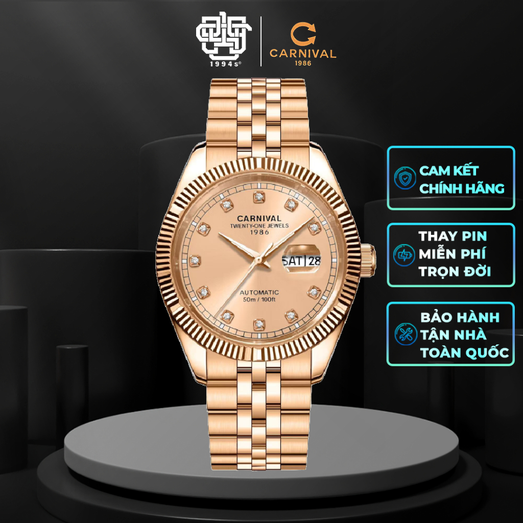 Đồng Hồ Nam CARNIVAL 8131G-VH-NN Hàng Chính Hãng