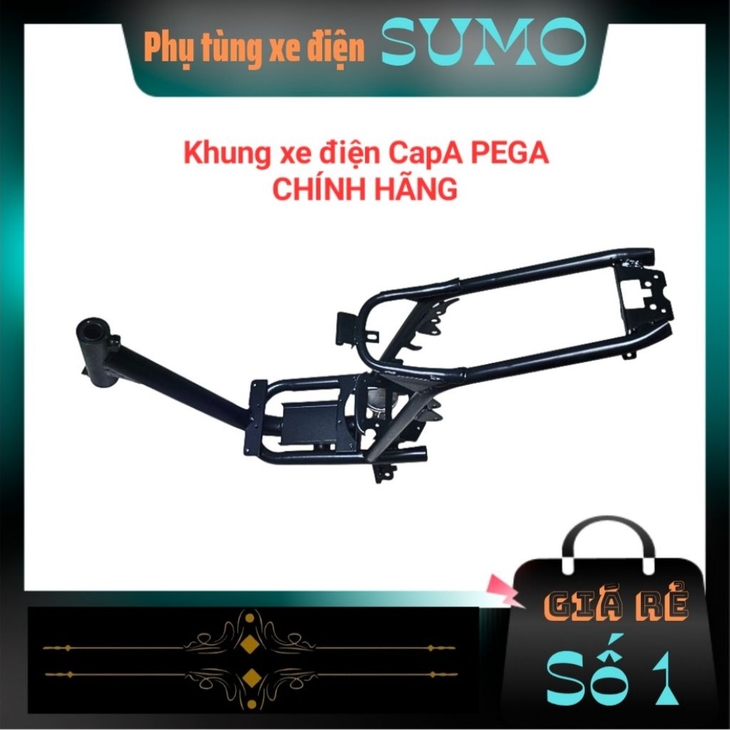 Khung xe điện Cap A, Pega, Ninja... zin, sườn xe điện Cap A, Pega, Ninja... sơn tích điện
