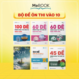 Combo Sách luyện thi vào 10 môn Toán - Văn - Anh - Khoa học tự nhiên | Me Book
