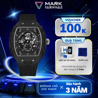 Đồng hồ nam MARK FAIRWHALE máy cơ Automatic Size 46mm,Đồng hồ cơ nam chính hãng bảo hành 24 tháng