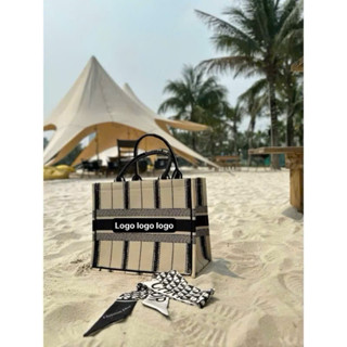 túi công sở,(Tặng Khăn) túi tote thổ cẩm nhiều mẫu phối chữ size 36 và size 41 đi làm đi chơi rộng dãi đa năng tiện dụng