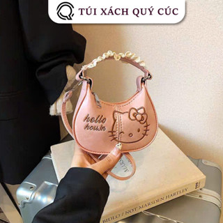 (Deal Mở Bán ) Túi đeo chéo cầm tay mini nữ đẹp mẫu mới Thuê Chữ Hello Kitty siêu xinh dễ thương thời trang hànquốc MN11