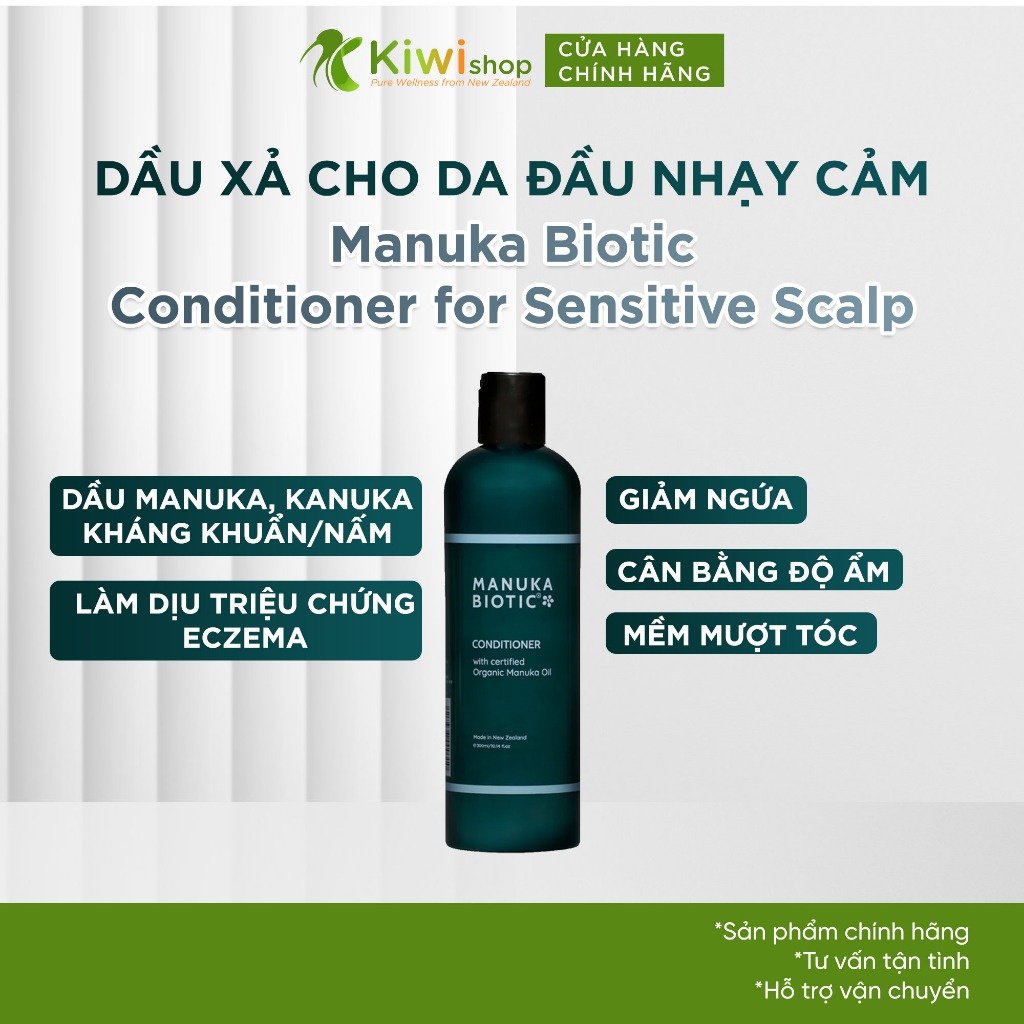 Dầu xả dành cho da đầu nhạy cảm Manuka Biotic Conditioner for Sensitive Scalp 250ml