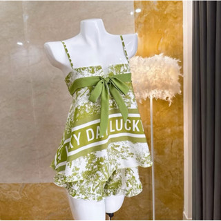  Đồ ngủ lụa 2 dây dành cho nữ form xoè to chuẩn dáng dây áo có tăng đưa dễ điều chỉnh dáng size 40kg-75kg 