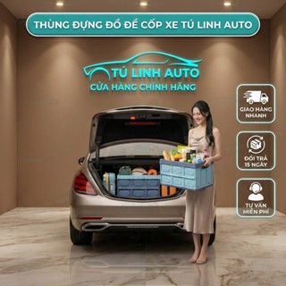 Hộp đựng đồ để cốp xe ô tô có thể gấp gọn dung tích 56 lít và 30 lít