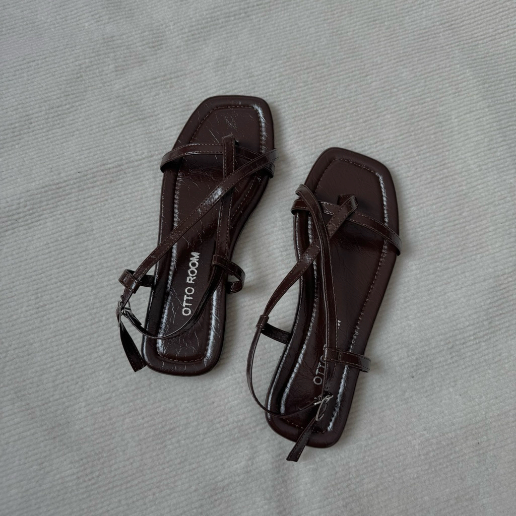 Giày Sandal Quai hậu Flipflop (1cm) OTTO ROOM mã Yuri đi học đi chơi đơn giản xinh xắn
