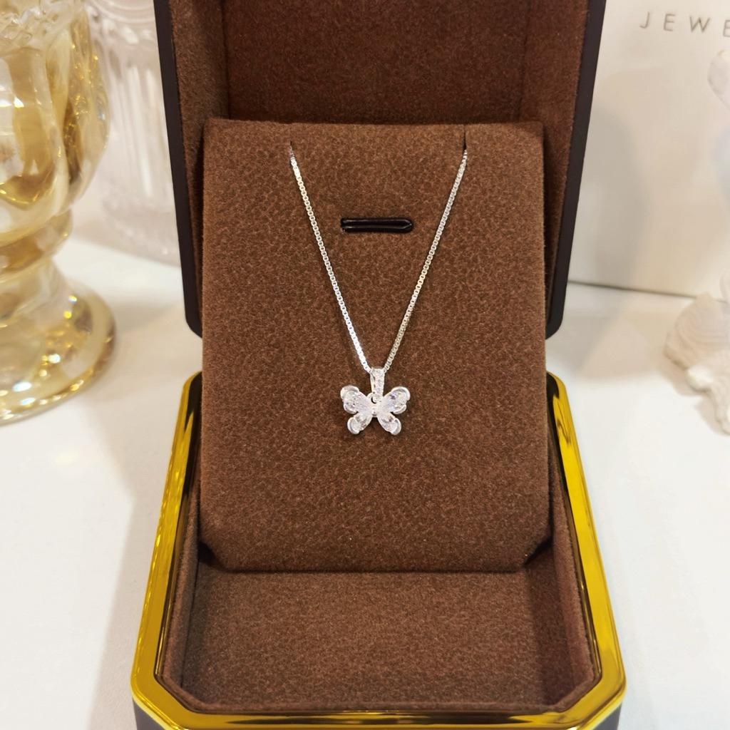 Dây chuyền bạc mặt Butterfly đính đá sang trọng  - Trang Sức MINA JEWELRY