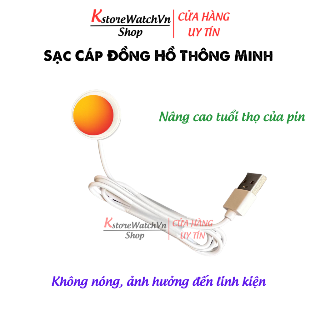 Cáp sạc đồng hồ thông minh H10 Pro | H11 Ultra | HK9 Pro | HK8 Pro Max | HK9 Ultra2 | Hello W3+
