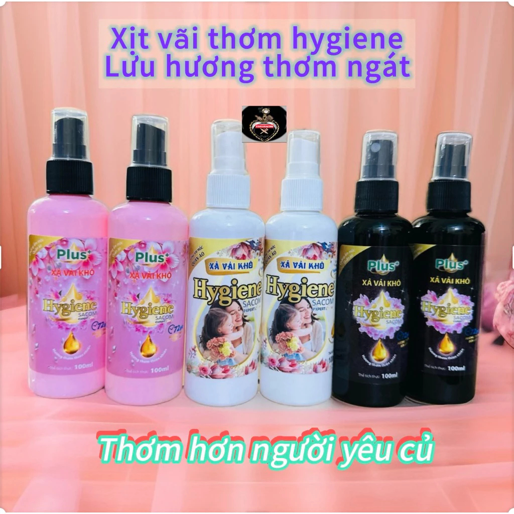 Chai Xịt Xả Vải Khô HygienC Plus 100ml