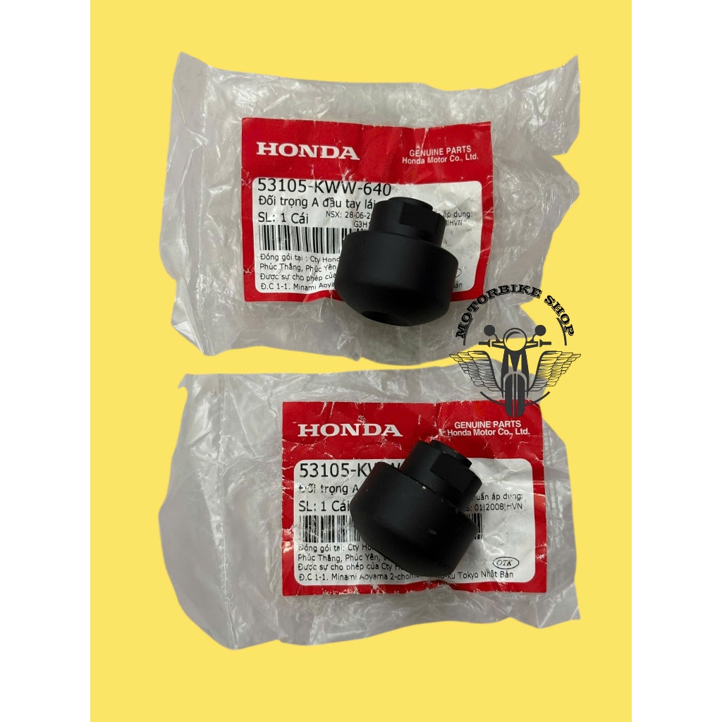 gù tay lái đối trọng tay lái xe ( rsx 110 2012-2013) rsx 110 fi 2014-2025 chính hãng 53105KWW640 901