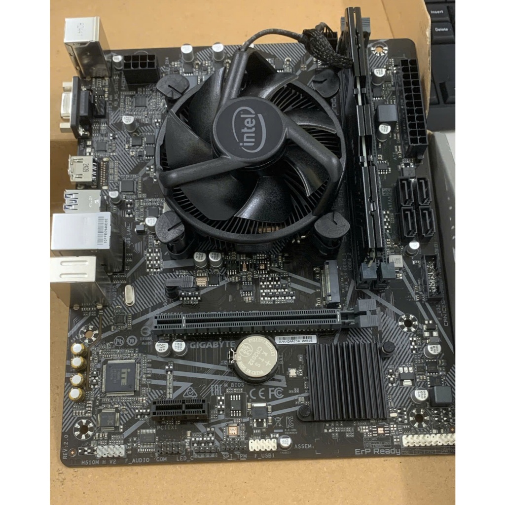 Combo tháo máy Main H510M-H + CPU Intel Gold G6405 + Ram Merlin 16G DDR4 3200