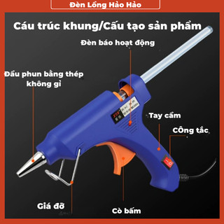 Súng Bắn Keo Nến – Nóng Nhanh – Bắn Keo Chắc – Phù Hợp Trang Trí Tết & Thủ Công