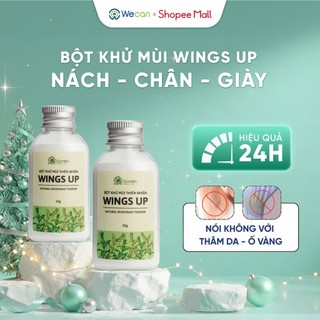   MUA 2 TẶNG 1  Combo 2 Bột Khử Mùi Toàn Thân Wings Up Cỏ Mềm Hạn Chế Hôi Chân Hôi Giày Ngăn Tiết Mồ Hôi 