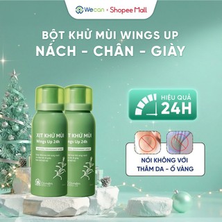  Combo 2 Xịt Khử Mùi Wings Up Cỏ Mềm - Giúp Da Khô Thoáng Hỗ Trợ Giảm Mùi Hôi Nách Hôi Chân 100ml 