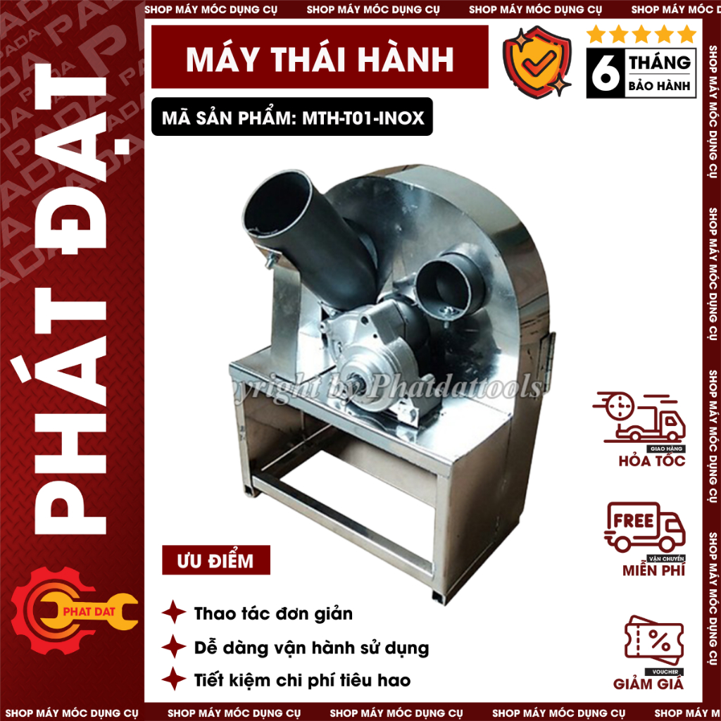 Máy thái hành,tỏi, sung xả ớt quay tay- inox 304