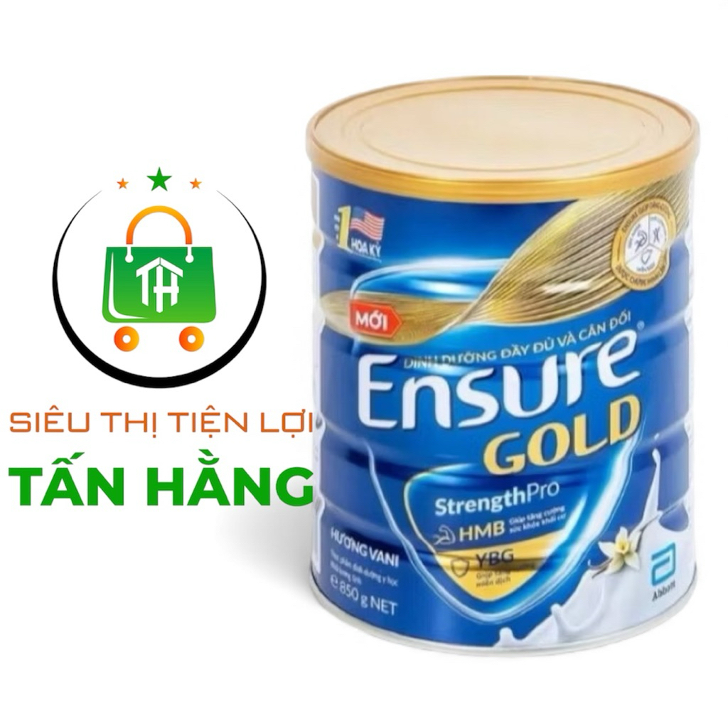 Sữa Bột Ensure Gold Abbott Hộp 800gr Hương Vani Truyền Thống