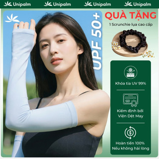 Găng tay chống nắng Unipalm Air F2 dáng ống dài chống tia UV UPF50+ vải lụa băng mát lạnh 