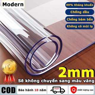 Khăn trải bàn PVC Trong Suốt Ngăn dầu mỡ, không mùi, dùng cho nhà hàng