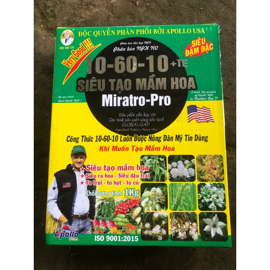 🌸 Phân Bón 10-60-10 – Siêu Tạo Mầm Hoa | Gói 1kg