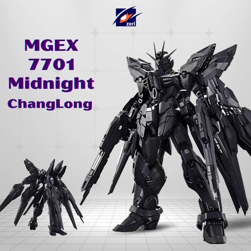 Mô Hình Lắp Ráp MGEX 7701 Strike Freedom Midnight Coating ChangLong Tặng Kèm Base Và Decan Nước