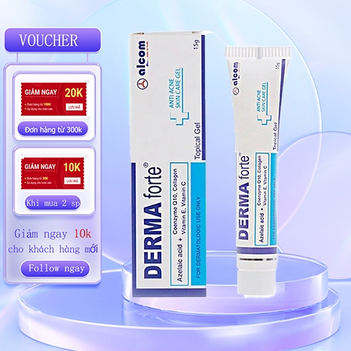 Derma Forte Giảm Thâm Mụn, Dưỡng trắng mịn da