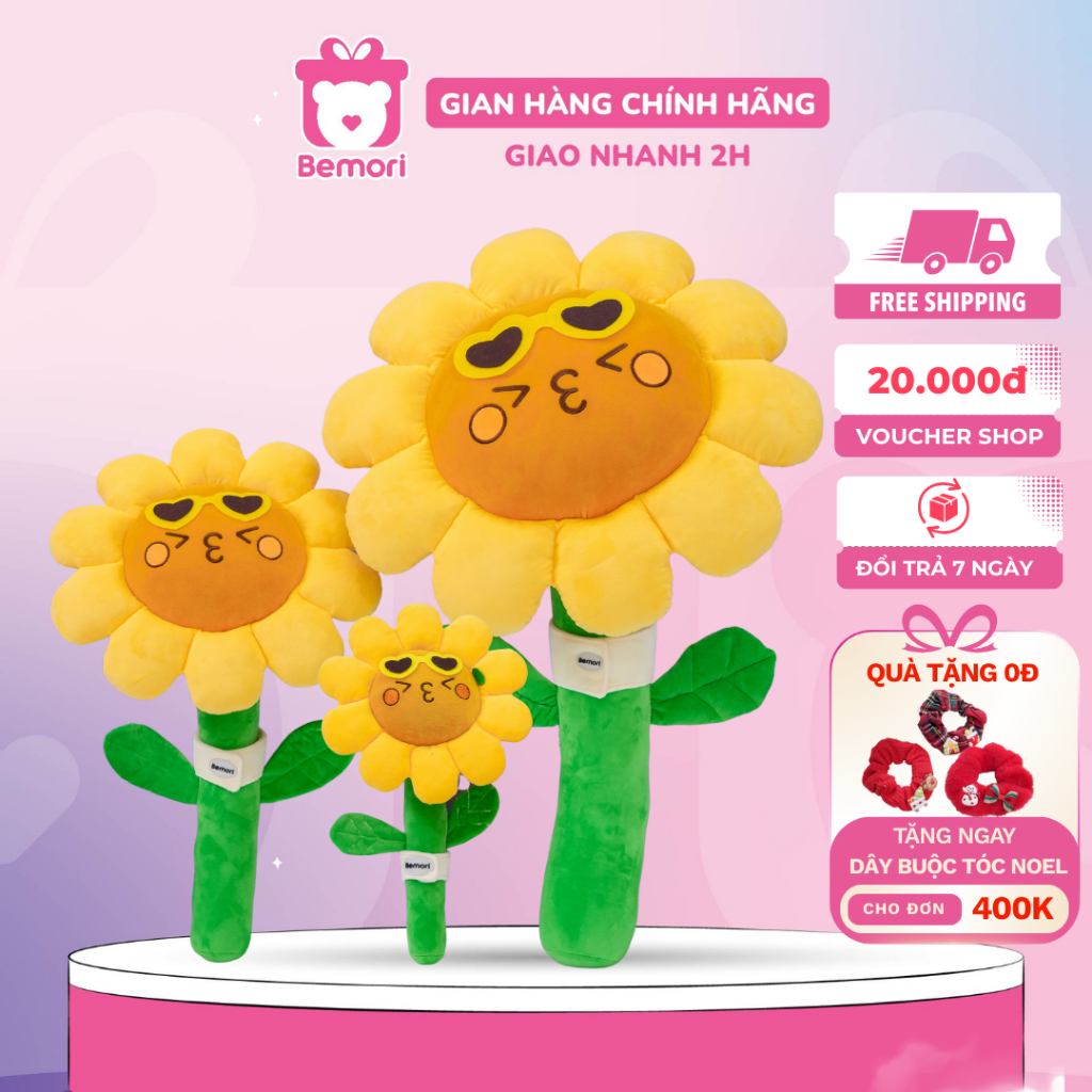 Bó hoa hướng dương nhồi bông Bemori gấu bông bó hoa hướng dương khổng lồ cao cấp