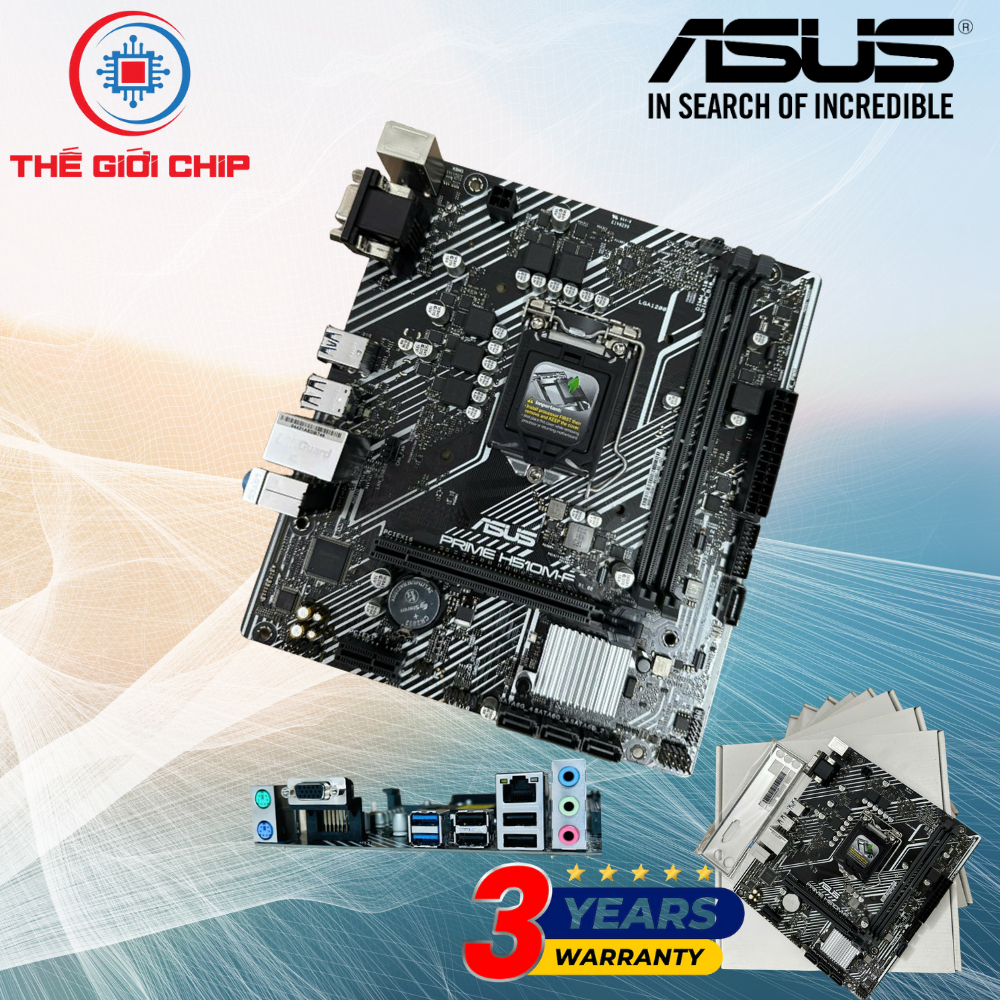 Mainboard Asus Prime H510M-F (LGA 1200, 2 khe RAM DDR4) I White Box new Bảo hành 36 Tháng bởi nhà cu