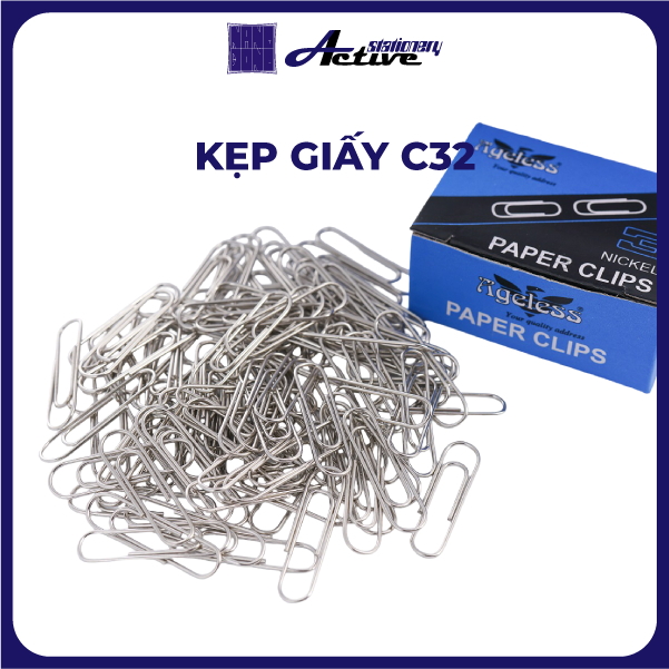 Lốc 10 Hộp Ghim Kẹp Giấy C62 C82 C32 Ageless Chất Lượng Cao Bền Bỉ Dễ Ghim Tài Liệu
