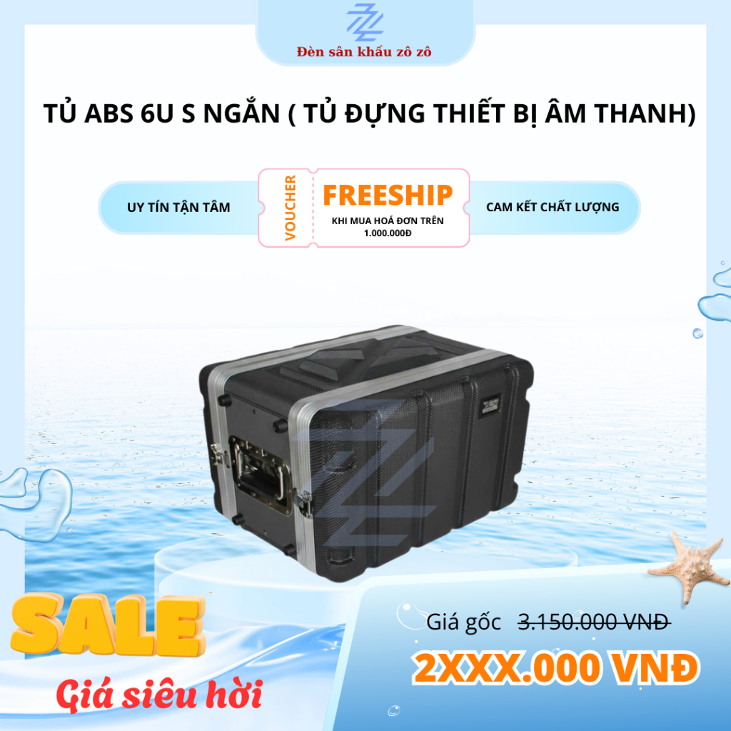 Tủ ABS 6US ngắn (tủ đựng thiết bị âm thanh)