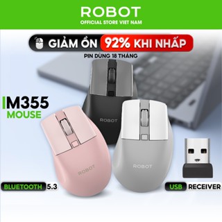  Chuột Không Dây Bluetooth 2.4GHz M355 Tĩnh Âm  Có 3 Mực DPI - Bảo Hành 12 Tháng 