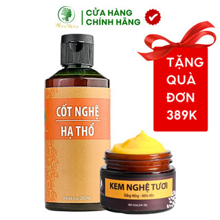  Bộ Dưỡng Trắng Hồng Da Mặt Và Sáng Da Body Ở Cữ WonMom   1 Kem Nghệ Tươi + 1 Cốt Nghệ Hạ Thổ  