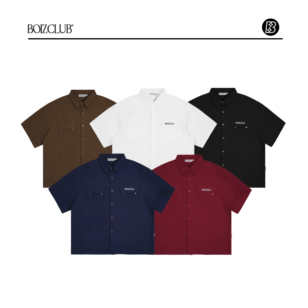  Áo Sơ Mi Boxy LINED BOIZCLUB Unisex Nam Nữ Local Brand SM32 