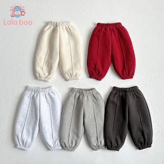 Quần nỉ bông bé trai bé gái Lala Boo,Quần dày dặn vải mềm siêu ấm cho bé mặc mùa đông size 8-20kg