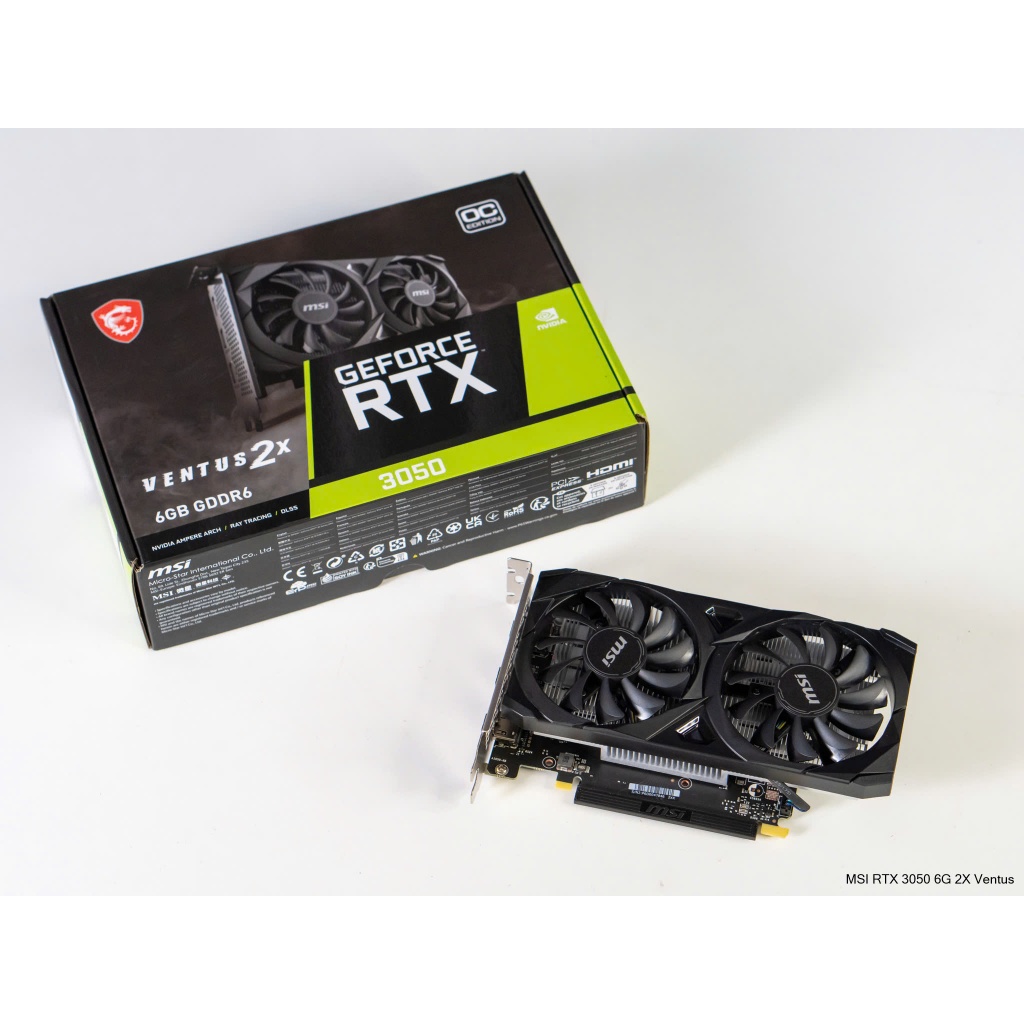 Card màn hình MSI RTX 3050 Ventus 2X 6GB New Box Bảo hành 36 Tháng