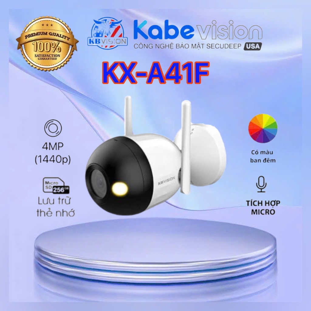 Camera Wifi Full Color 4MP KBVISION KX-A41F