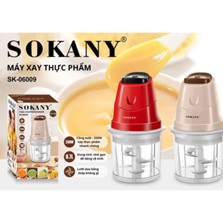Máy xay thực phẩm đa năng công suất 250W SOKANY Xay thịt cá, xay đá, Xay rau củ quả. Máy xay tiện dụng, lưỡi dao sắc bén