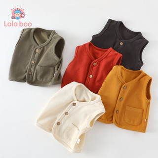 Áo gile bé trai bé gái Lala Boo-Áo dày dặn ,chất mềm, không xù, không cứng giữ ấm tốt cho bé size 8-20kg