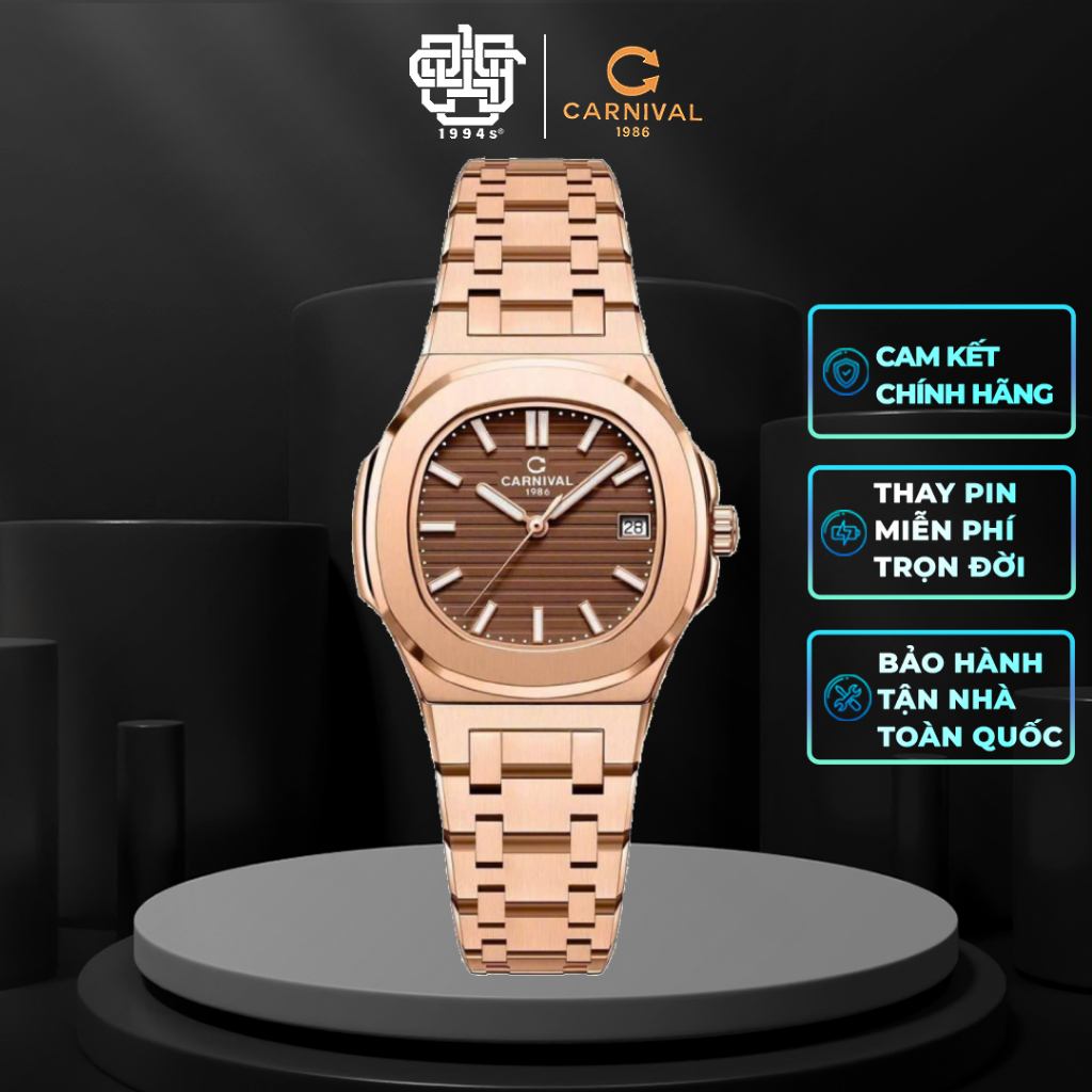 Đồng Hồ Nữ CARNIVAL 8161L-VH-N Hàng Chính Hãng
