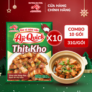  Combo 10 Gói Gia Vị Nêm Sẵn Aji-Quick® Thịt Kho 31g Gói 