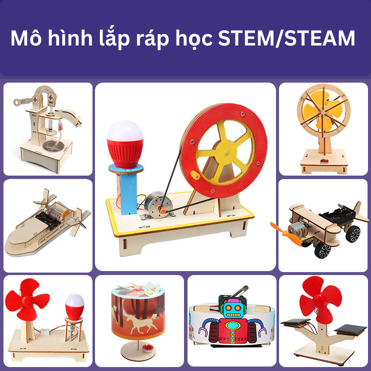 Đồ Chơi Lắp Ghép/Lắp Ráp STEM/STEAM Cho Trẻ Tự Mày Mò Nghiên Cứu Chủ Đề Đồ Dùng Thiết Bị 56STM02