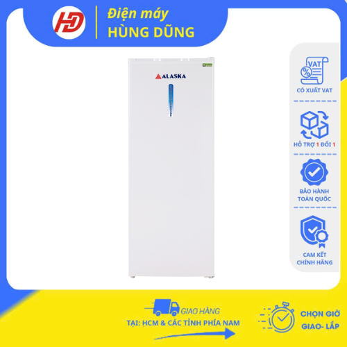 [ SHIP HOẢ TỐC 2H TẠI HCM] Tủ đông Alaska 210 lít IF-215 - Bảo hành chính hãng 24 tháng