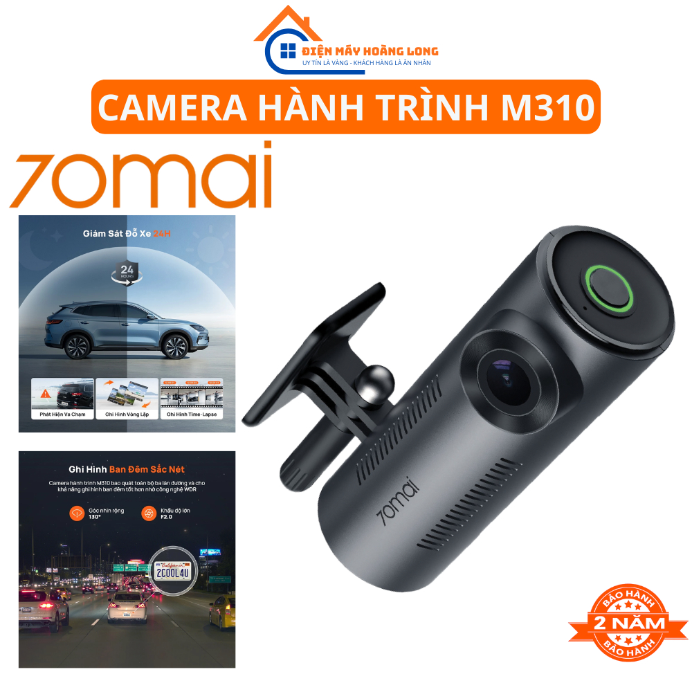 Camera Hành Trình Ô Tô 70MAI M310 Quốc Tế Ghi Hình 2K Sắc Nét Giám Sát Đỗ Xe 24H An Toàn