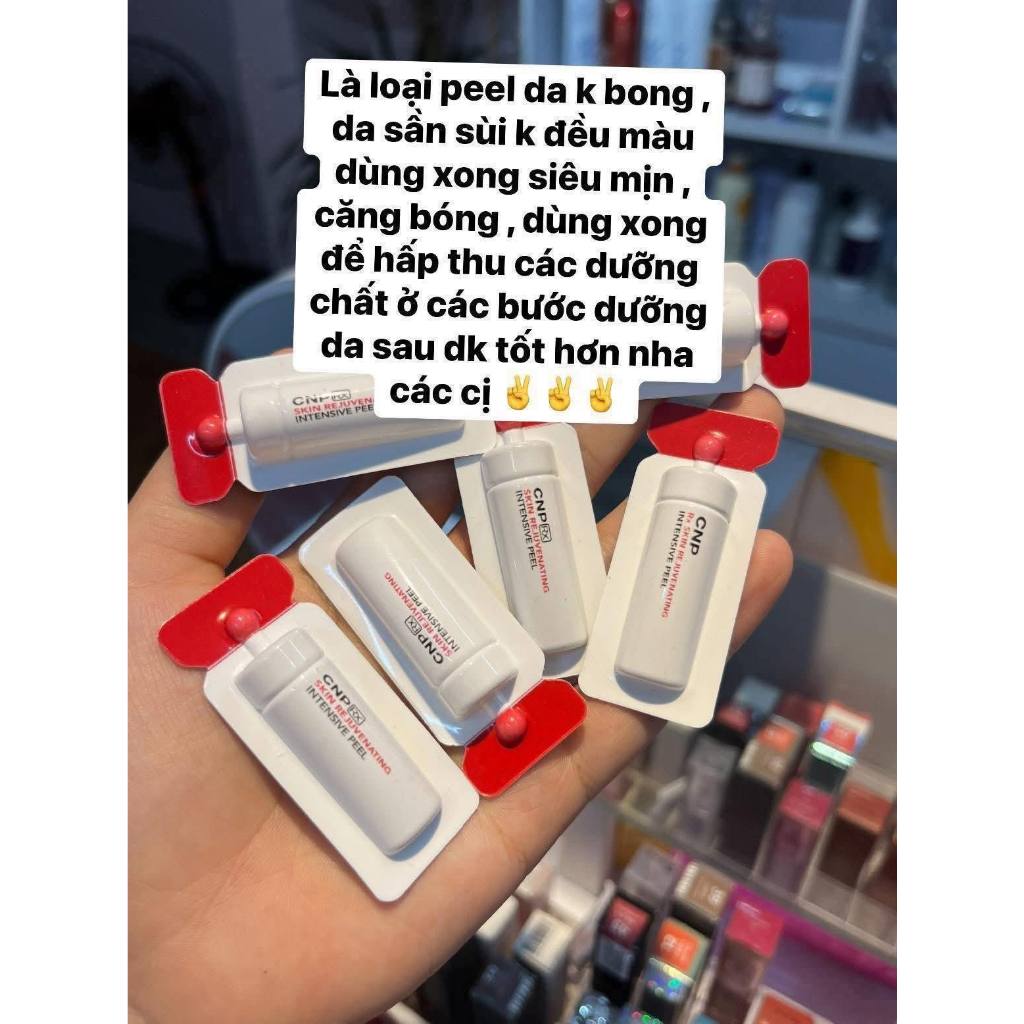 Peel CNP Sample 2ml Combo 5–10–30–50 – Tái Tạo Da, Làm Sáng, Đẩy Mụn – CNP Rx Intensive Peel